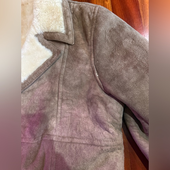 Vintage Much Loved Genuine Shearling Coat, L - Picture 3 of 16